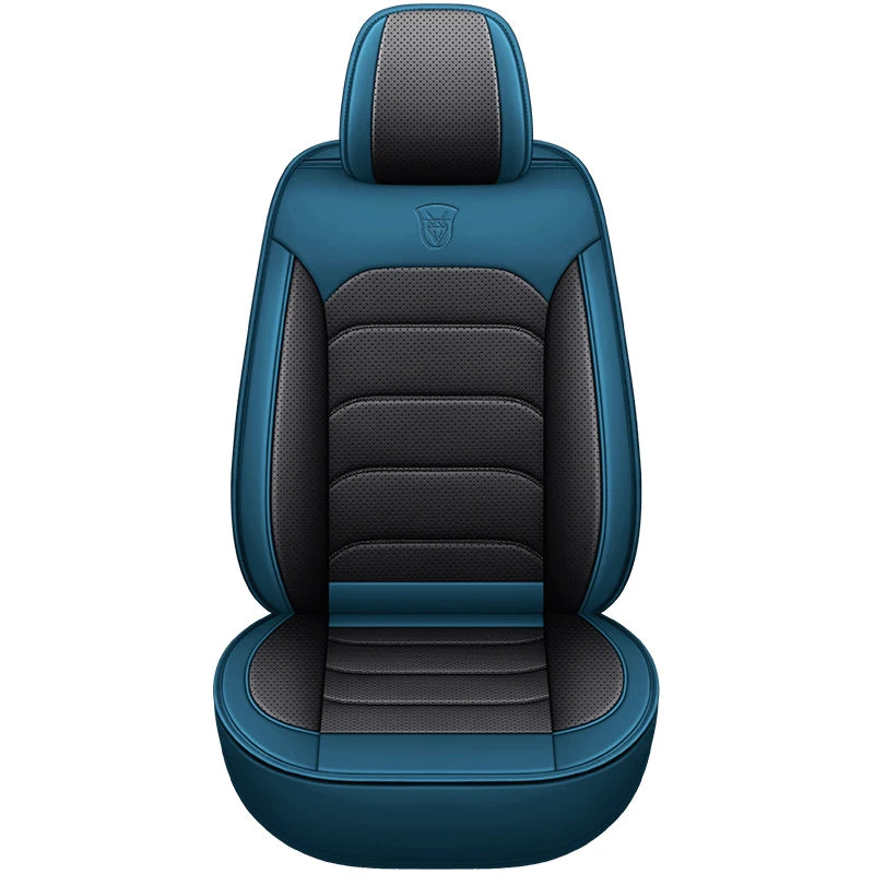 Car Seat Cover Premium Waterproof Faux Leather Cushion Universal Accessories Fit SUV Truck Sedan Automotive Vehicle