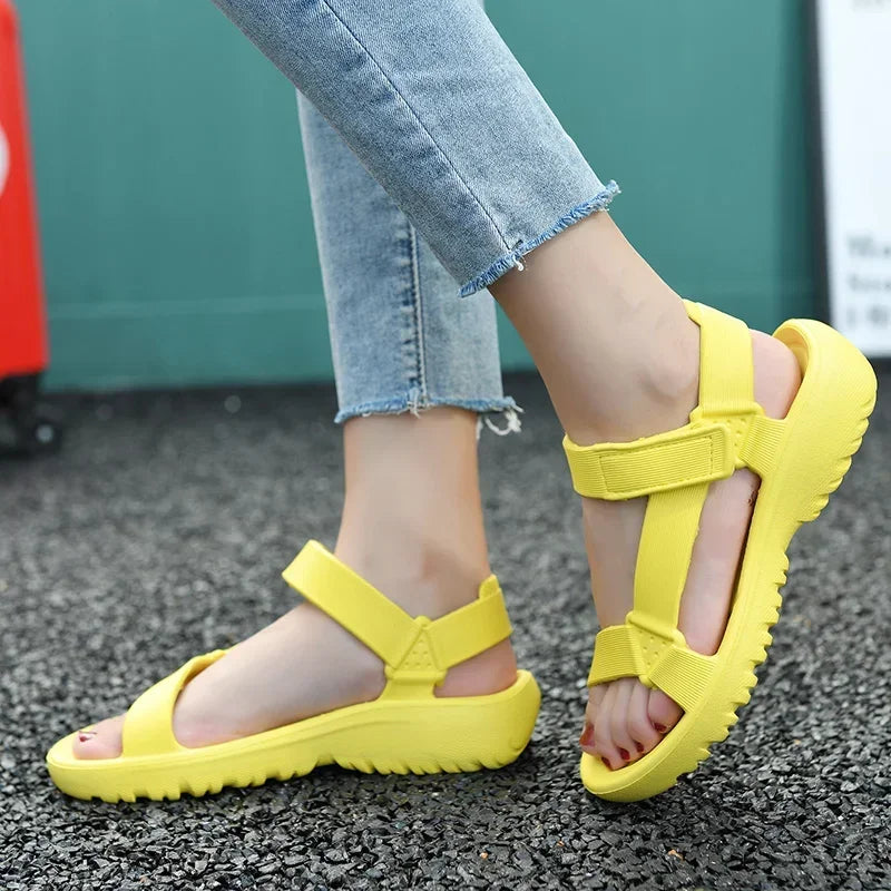 New Fashion Platform Sport Casual Flat Sandals Non-slip Outdoor Beach Sandalias Chaussure Femme