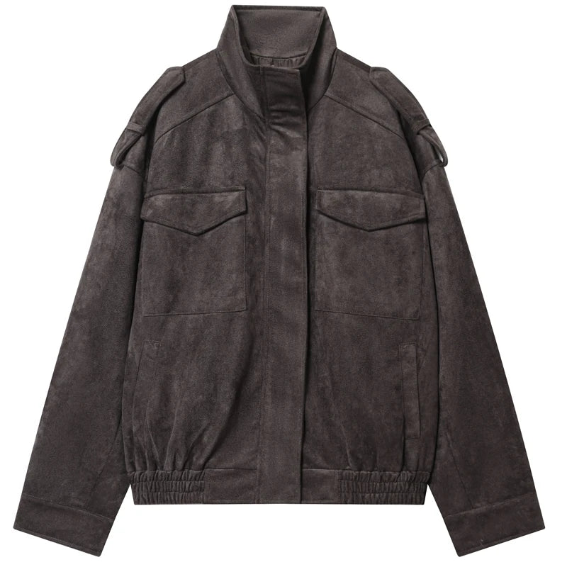 Women's Jacket Black Suede Jacket