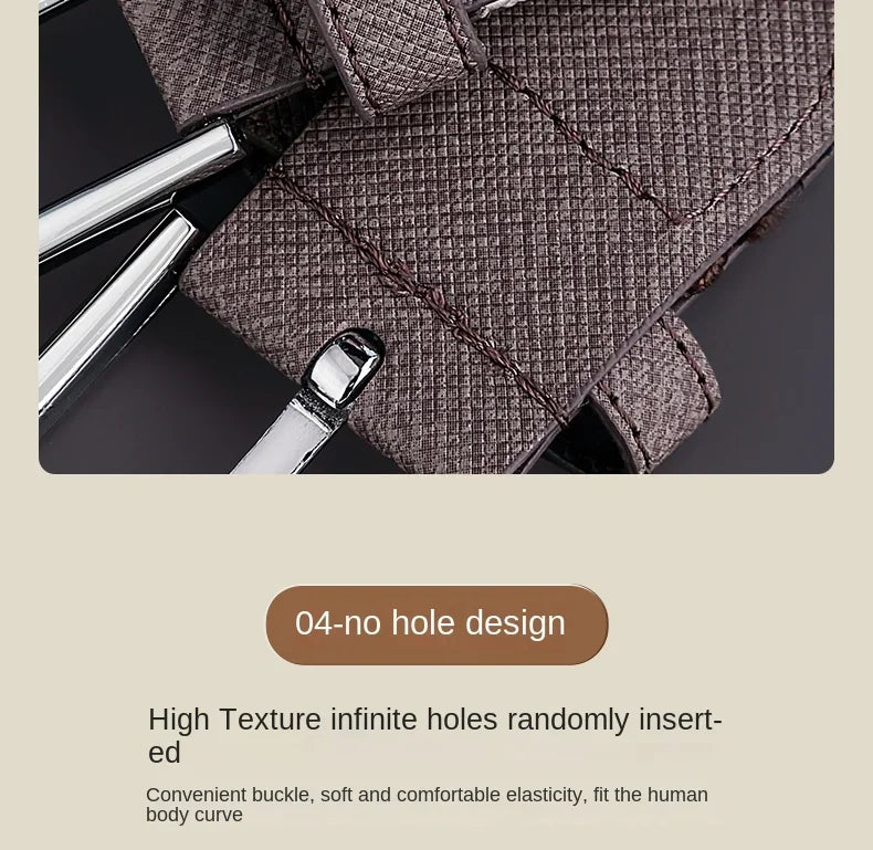 Belt for Men Golf Belt Summer Woven Leather Casual Sports Elastic Adjustable Waistband