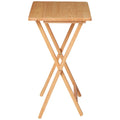 Indoor Folding TV Tray Table Portable Lightweight Solid Rubberwood Space Saving Easy Storage No Assembly Required Compact Design