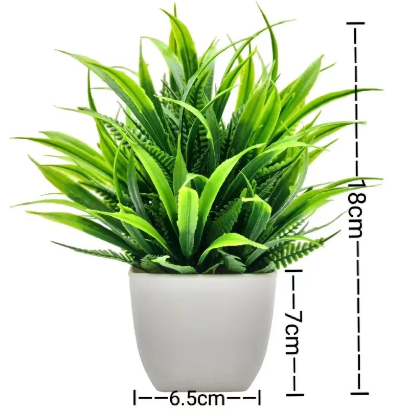 1PC Artificial Plant with Plastic Pot