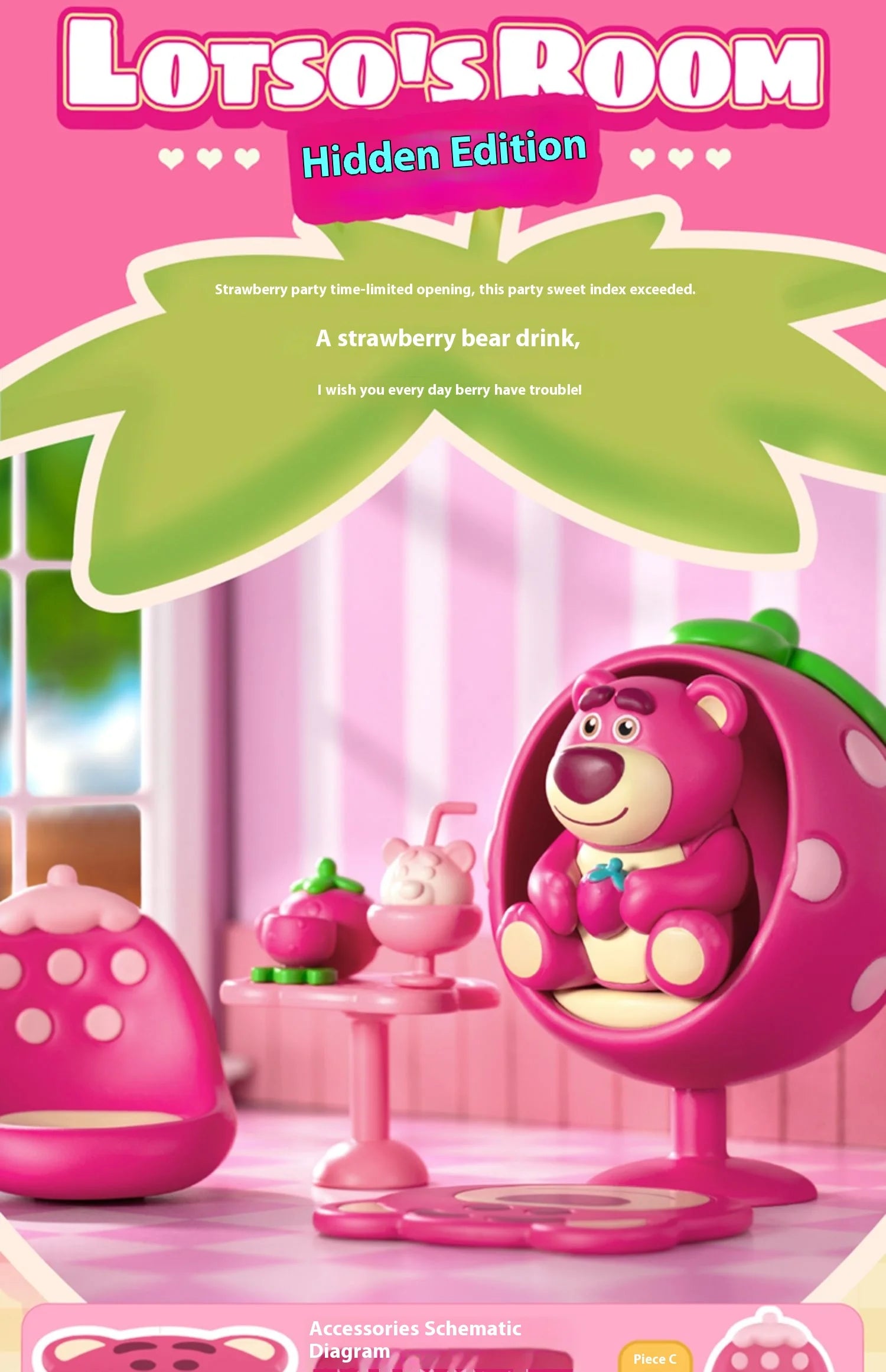 52 toys Toy Story Lotso's Room Blind Box Hand-Made Ornaments Collectible Art Toys Decorative Gifts Trendy Room Decor