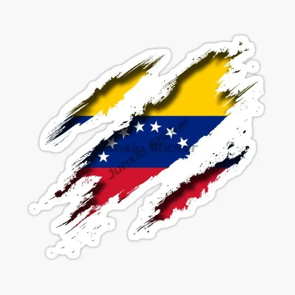 Venezuela Map Flag Sticker for Bicycle Van Laptop Motorcycle Wall Car Window Glass Off-road Decal Customizable Decal