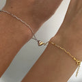 New Stainless Steel Heart Magnetic Couple Bracelets Fashion Minimalist Light Luxury jewelry Bracelets