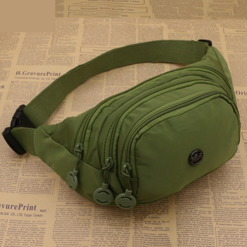 Unisex Waist Bag Multi-Functional Large Capacity Water Repellent Outdoor Sports Mobile Phone Wallet Oxford Cloth Cashier Bag