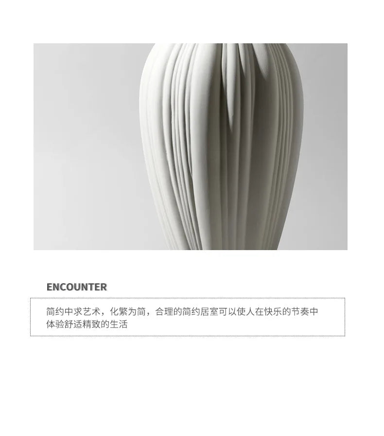 Elegant Ceramic Vase Decoration Dry Flower Arranger