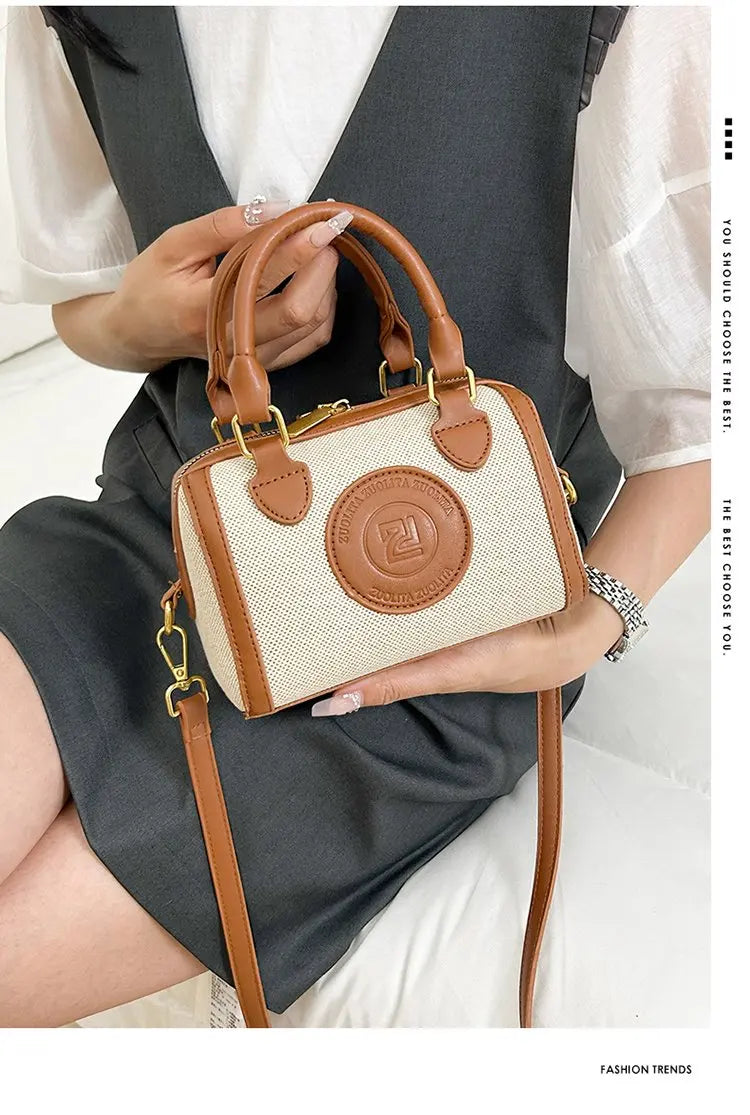 Famous Designer Leather Women's Tote Bag Luxury Brand Popular Classic Fine Craftsmanship Elegant Vintage Commuter Bag