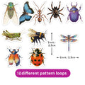 500PCS Creative Insect Roll Stickers Decorative Phone Cases, Notebook DIY Waterproof Stickers