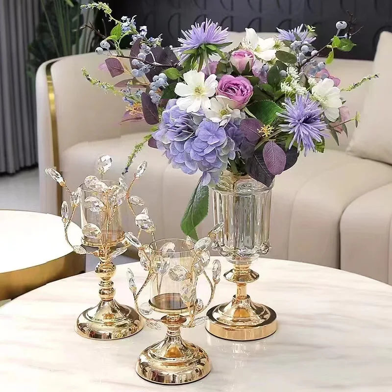 Candle Holder Wedding Decoration European Style Candle Holders Home Crystal Candle Holder Decorations Romantic