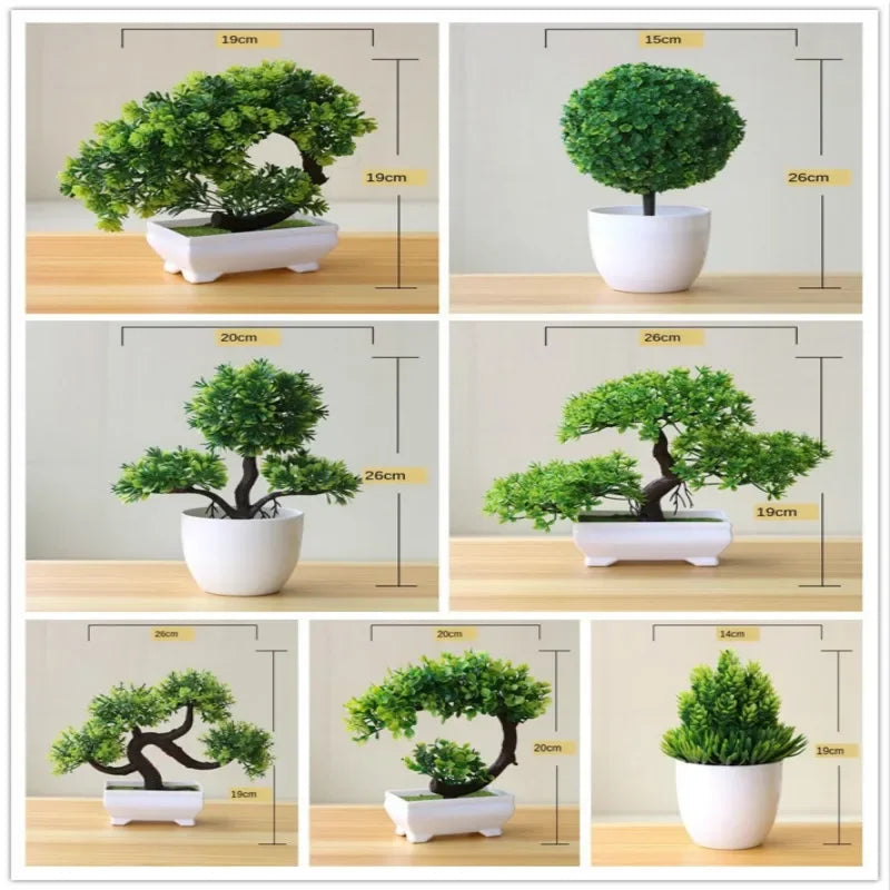 Artificial Plants Potted Bonsai