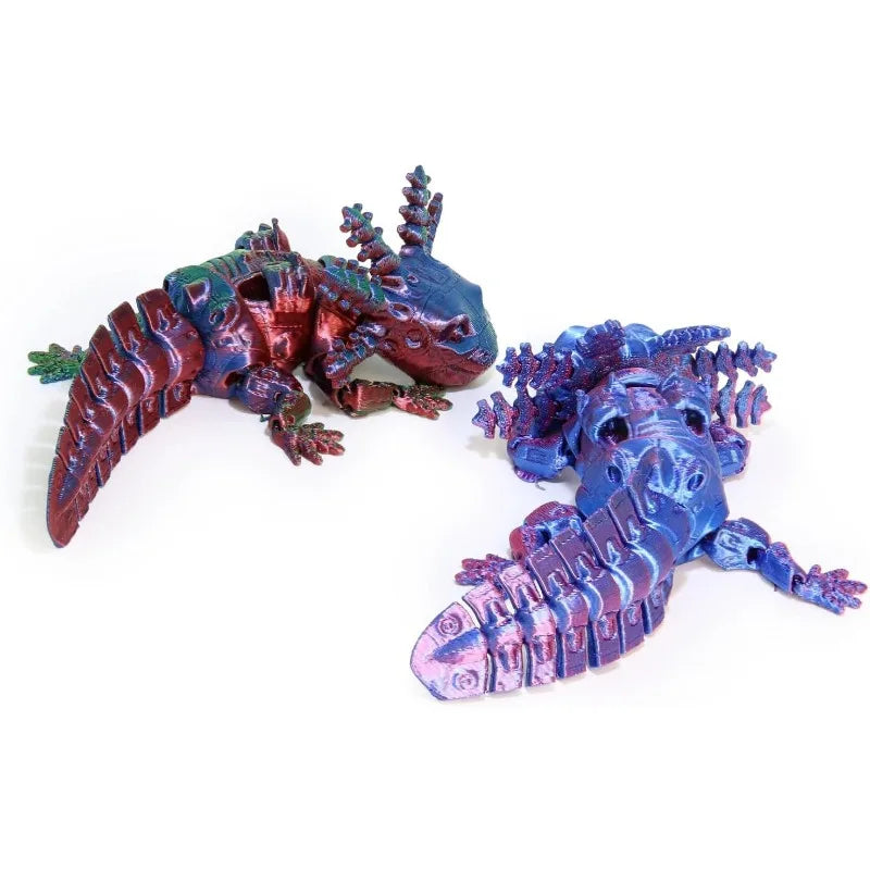 3D Printed Mechanical Salamander 13cm Articulated Animal for Desk Decor Home Office Gifts Room Decor Creative Craft