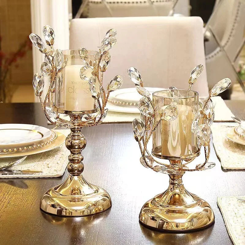 Candle Holder Wedding Decoration European Style Candle Holders Home Crystal Candle Holder Decorations Romantic
