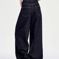 Korean Fashion Baggy Wide Leg Jeans Women Vintage High Waist Loose Straight Denim Pants Casual Classic Solid Streetwear Vaqueros