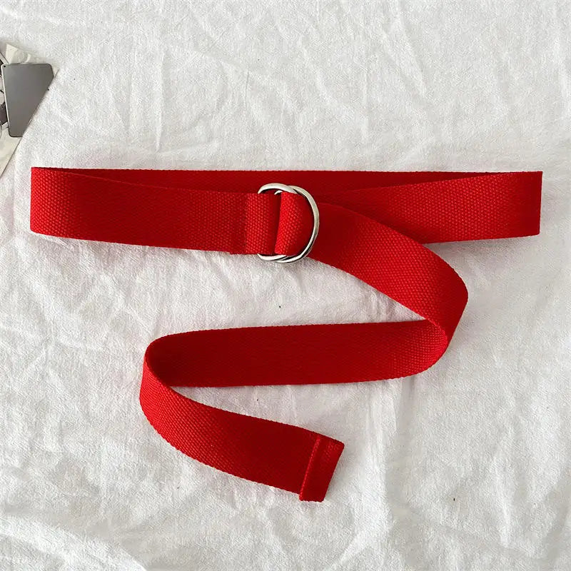 Belt for Men Women Universal Double Buckle Multifunctional Belts Unisex Fashion No Punching Waistband Jeans Decoration