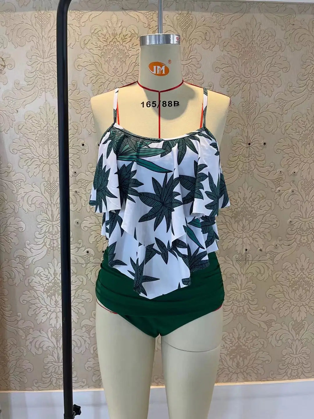 Swimwear Ruffles Women Suits Two Piece Sets Printed Beachwear High Waist Bikini Set Bottoms Push Up Tankini Swimsuits Women