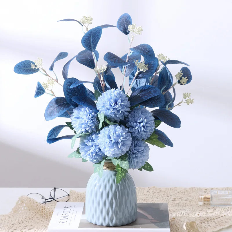 Plastic Flower Vase, Faux Ceramic Vase For Home Decoration