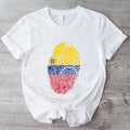 Venezuela Flag Gift T-Shirt South America Venezuelan Heritage Cotton Shirt Proud Roots Born Friends Family Present Venezuelans