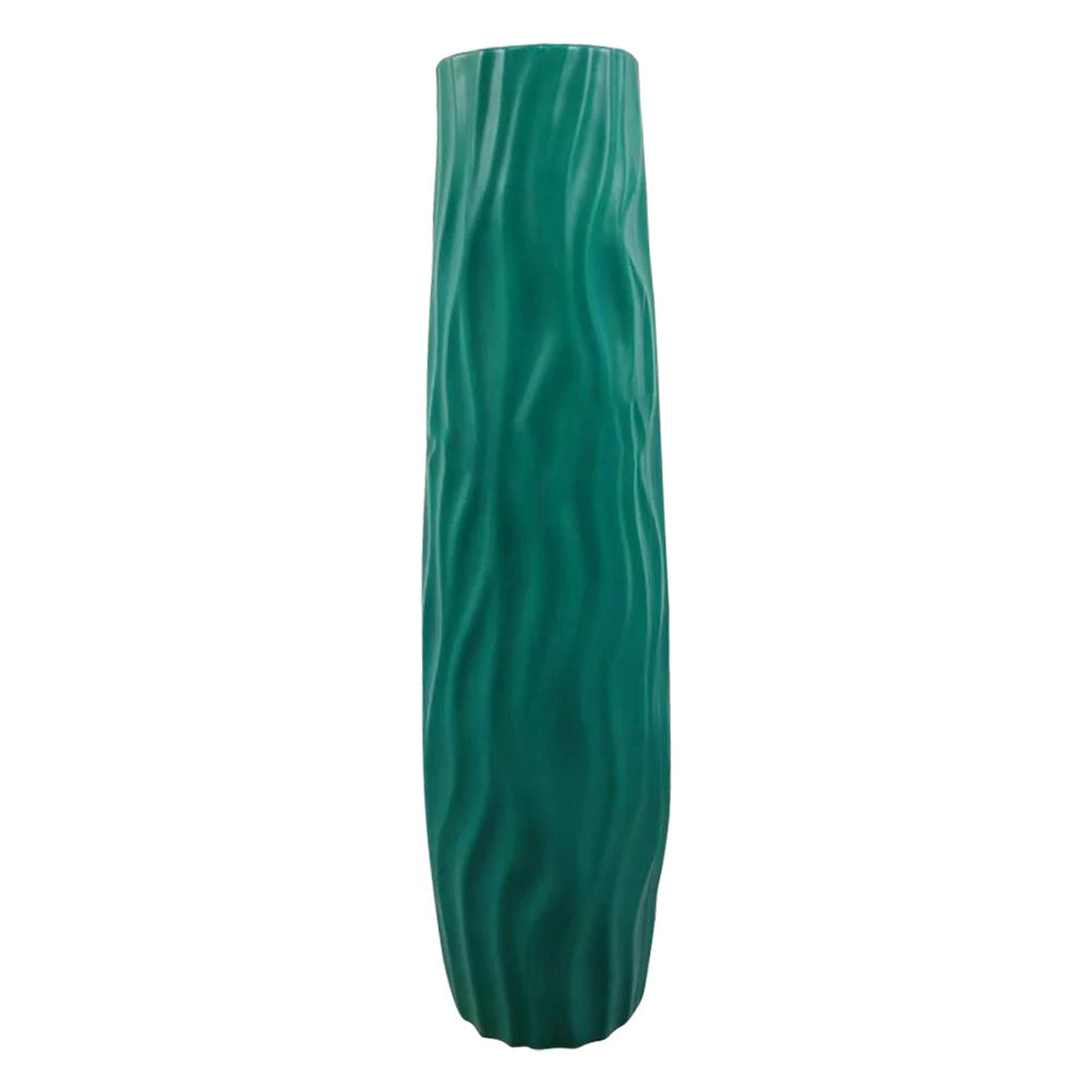 Large Floor Vase Decorative Vase Textured Floor Standing Vase for Home Living Room