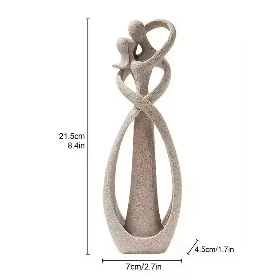 Nordic Style Creative Home Decor: Embracing Couple Sculpture for Office, Bookshelf, Living Room, Bedroom, Tabletop Decoration