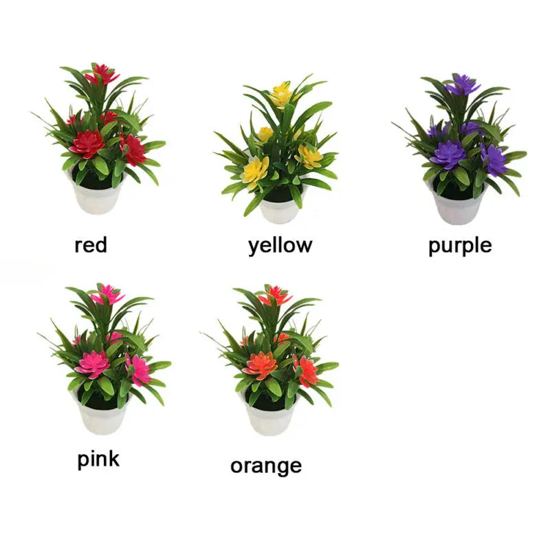 Artificial Flowers Plant Pot Simulate