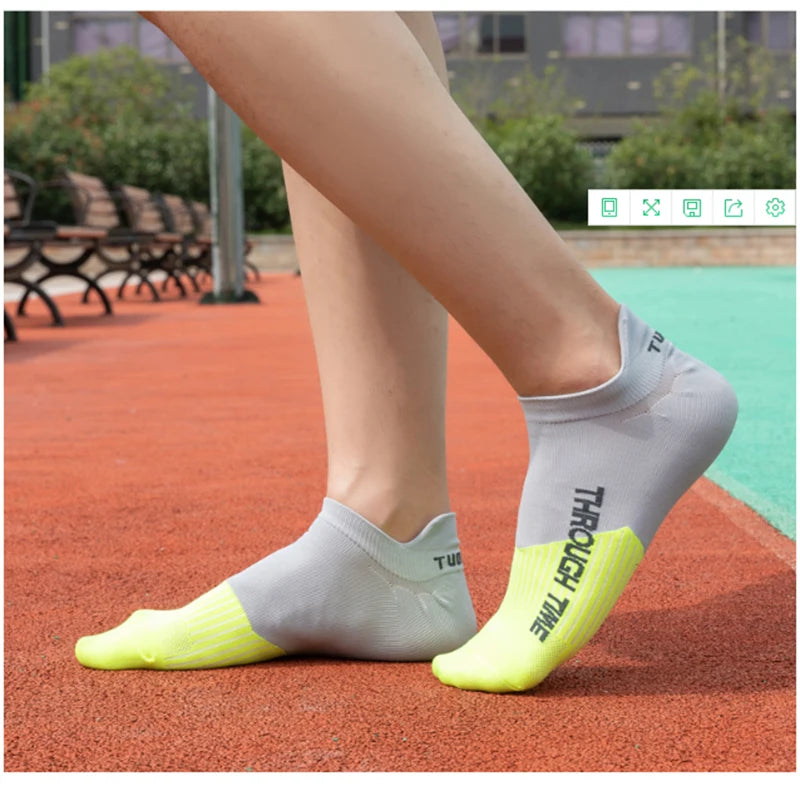 10 Pairs/Lot High Quality Men's Ankle Socks Athletic Fitness Running Socks Breathable Spring Summer Mesh Casual Short Sock Gifts