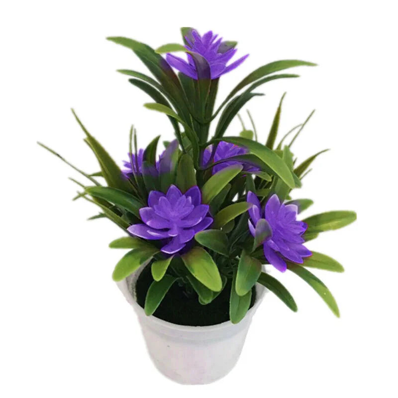 Artificial Flowers Plant Pot Simulate