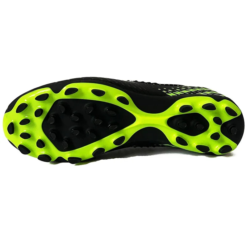 Men Football Cleats Fashion Youth Soccer Shoes Knit Football Training Trainers Breathable Society Campo Non Slip Sports Footwear