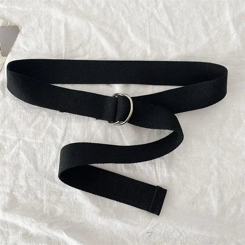 Belt for Men Women Universal Double Buckle Multifunctional Belts Unisex Fashion No Punching Waistband Jeans Decoration
