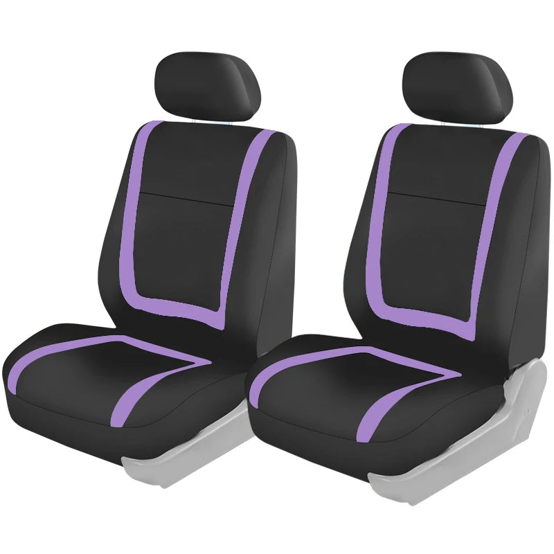 Full Set Car Seat Cover Fabric Universal Polyester Breathable Washable Suitable For Car Truck Van Suv Car Accessories Interior