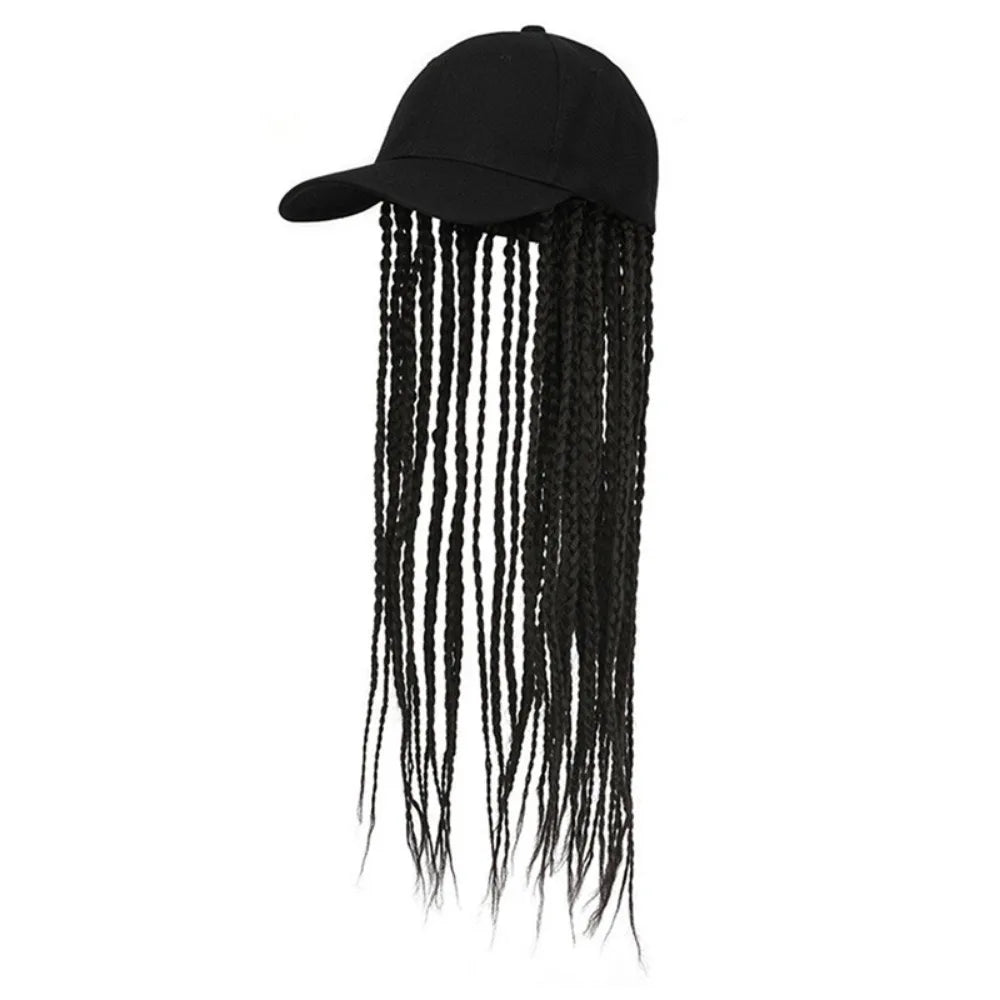 Baseball Cap Wig Hip Hop Hat Daily Wear Peaked Cap Wig Hair Dreadlocks Cap 35cm Dirty Hair Braid Sun Visor Hats Funny Costume