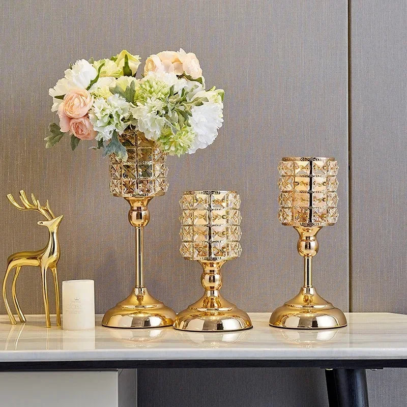 Candle Holder Wedding Decoration European Style Candle Holders Home Crystal Candle Holder Decorations Romantic