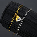 New Stainless Steel Heart Magnetic Couple Bracelets Fashion Minimalist Light Luxury jewelry Bracelets