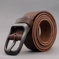 New Men's High-Quality Leather Belt Metal Pin Buckle Belt Leisure Business Waistband Fashionable Male Accessory Designer Belt