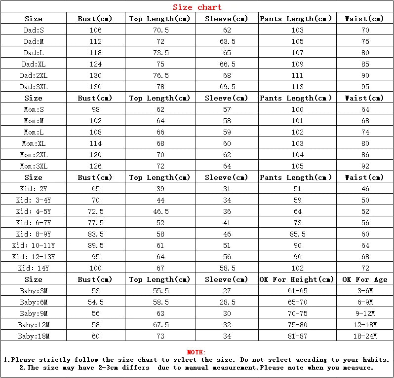 New Year's Clothes Santa Claus Print Family Christmas Pajamas Set Cute Loose Parent-child 2 Pieces Suit Homewear Baby Romper Pjs