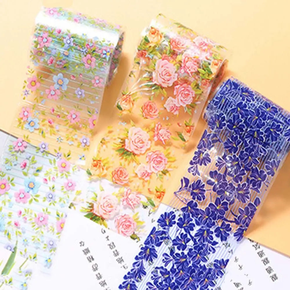 Nail Art Accessories Full Wraps Sliders Holographic Nails Decals Flower Nail Foils Floral Nails Stickers Transfer Paper Decals