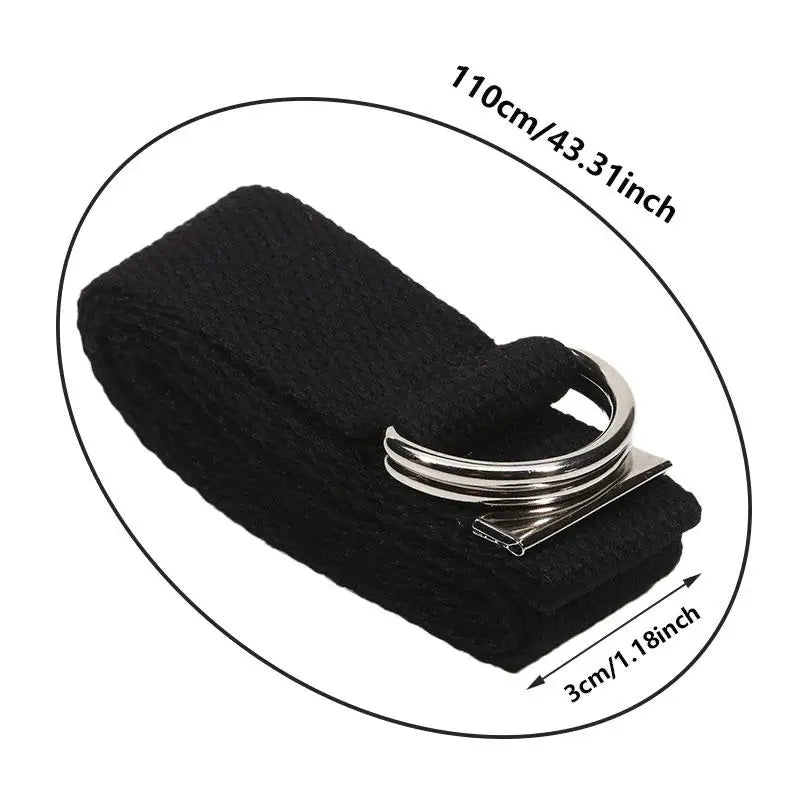 Belt for Men Women Universal Double Buckle Multifunctional Belts Unisex Fashion No Punching Waistband Jeans Decoration
