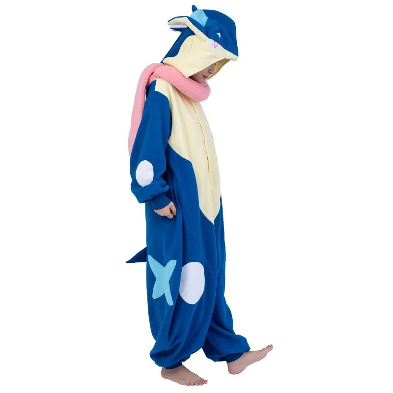 Greninja Onesie Kigurumi Pajamas Adult Plus Size Cosplay Costume Unisex Anime Pijamas Halloween Christmas Costume Pijama Gift
