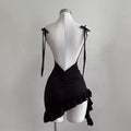 Sexy Sleeveless Backless Mini Dress – Lace Up Bodycon Club Dress