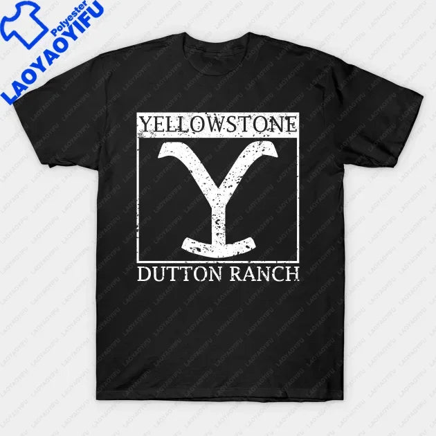 Yellowstone Dutton Ranch T Shirt TV Shows Tshirts Cool Western Cowboy Graphic Tshirt Men Oversized Shirt Ropa Hombre Camisetas