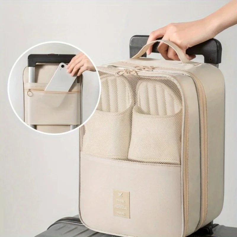 Shoe Bags - Holds 3 Pair of Shoes, Travel Essentials for Flying Carry On Luggage Accessories