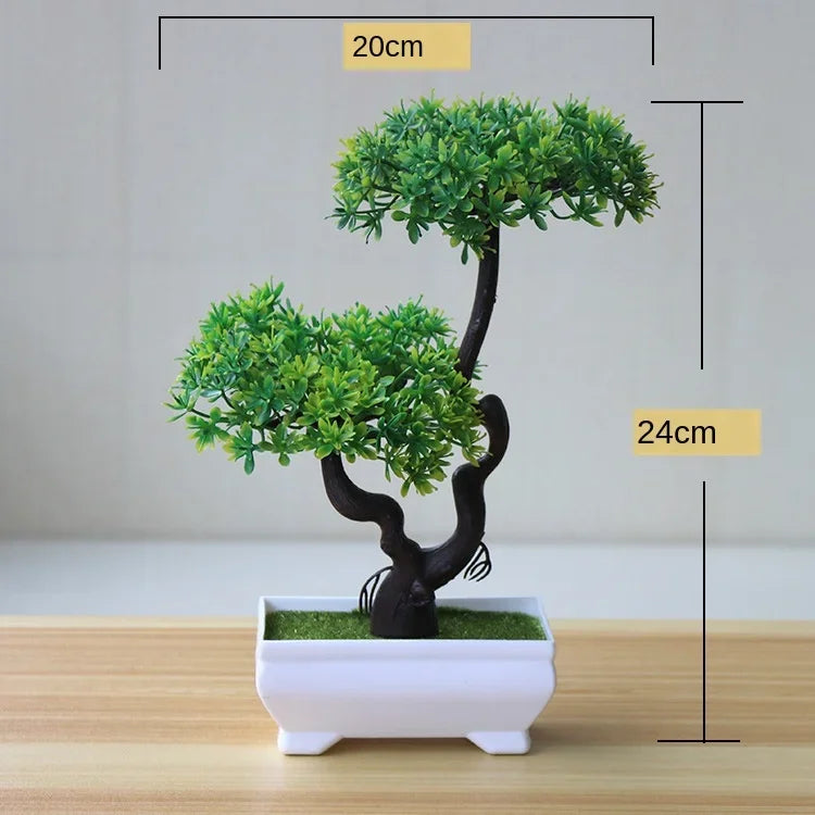 Artificial Plants Potted Bonsai