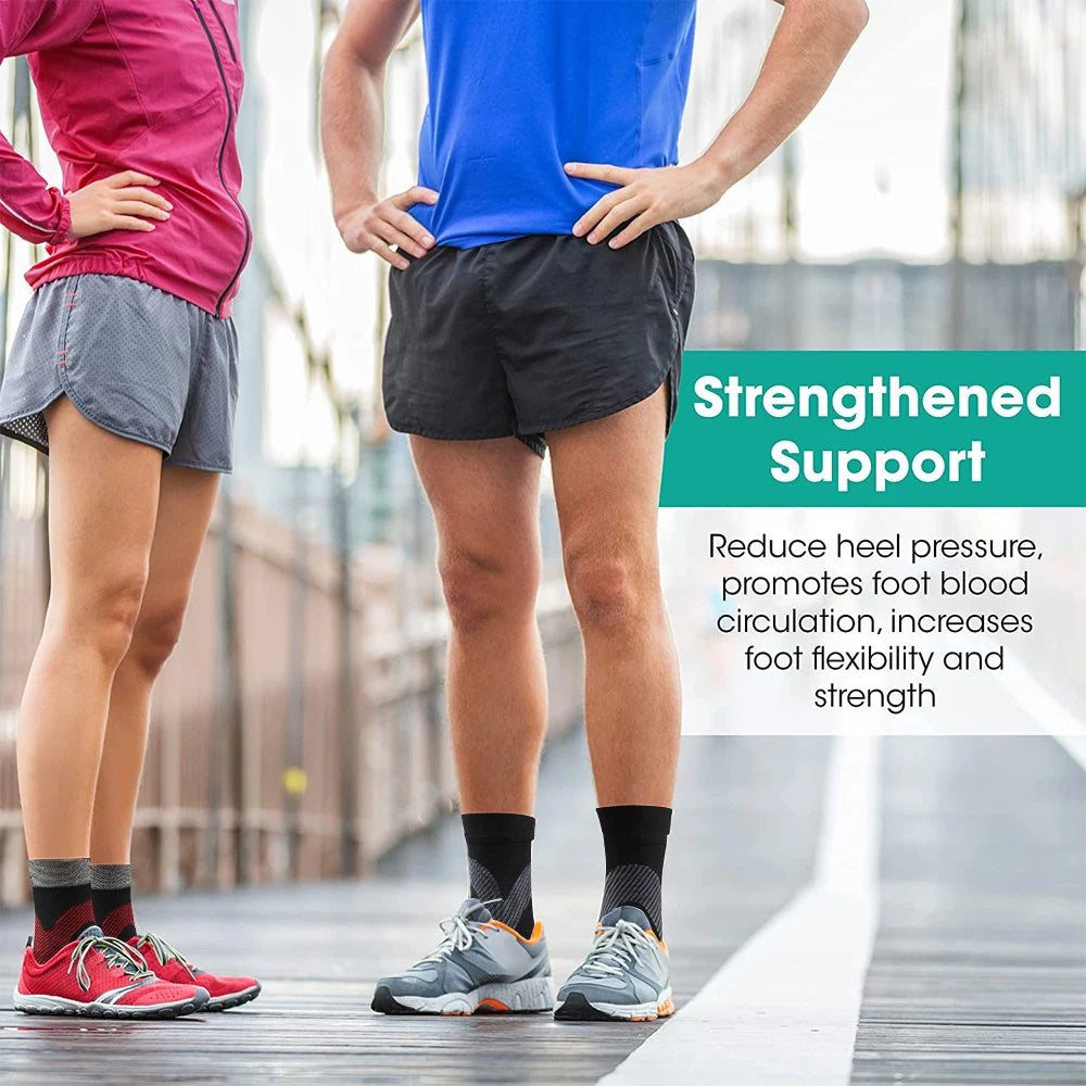 1 Pair Nano Socks Neuropathy Socks Compression Sleeve For Ankle For Swelling,Plantar Fasciitis,Sprain, Neuropathy, For Women/Men