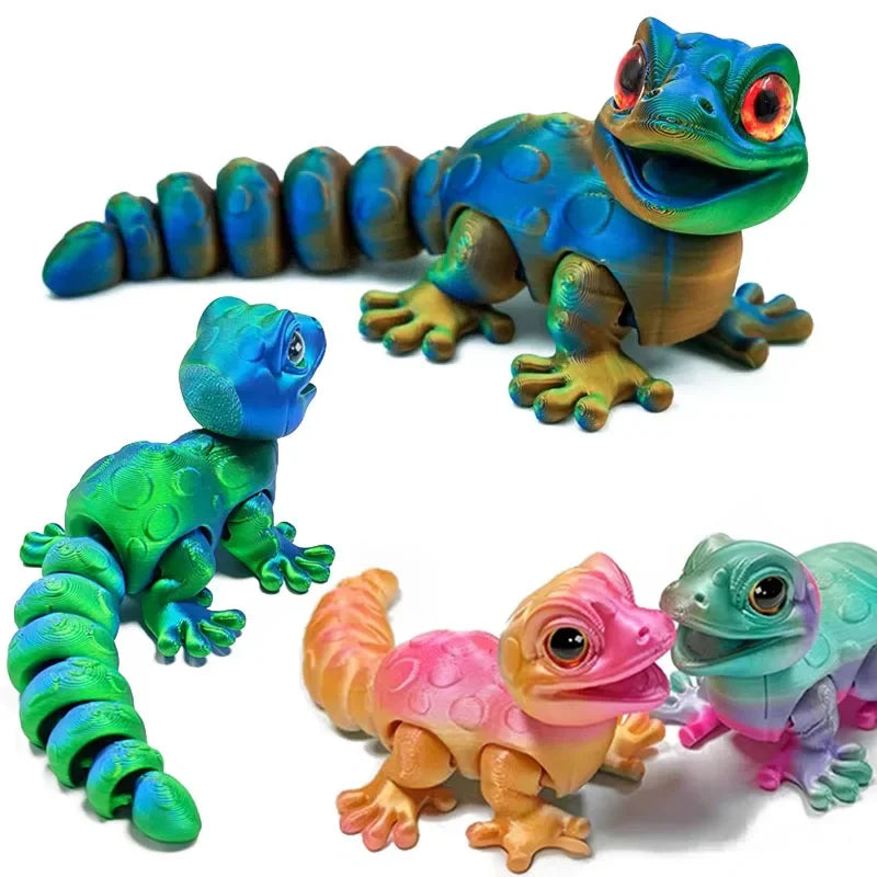 3D Printed Multi-joint Movable Animals Model Kid Toys Cute Relief Sensory Toy Funny Home Accessories Kids Gift Desktop Ornament