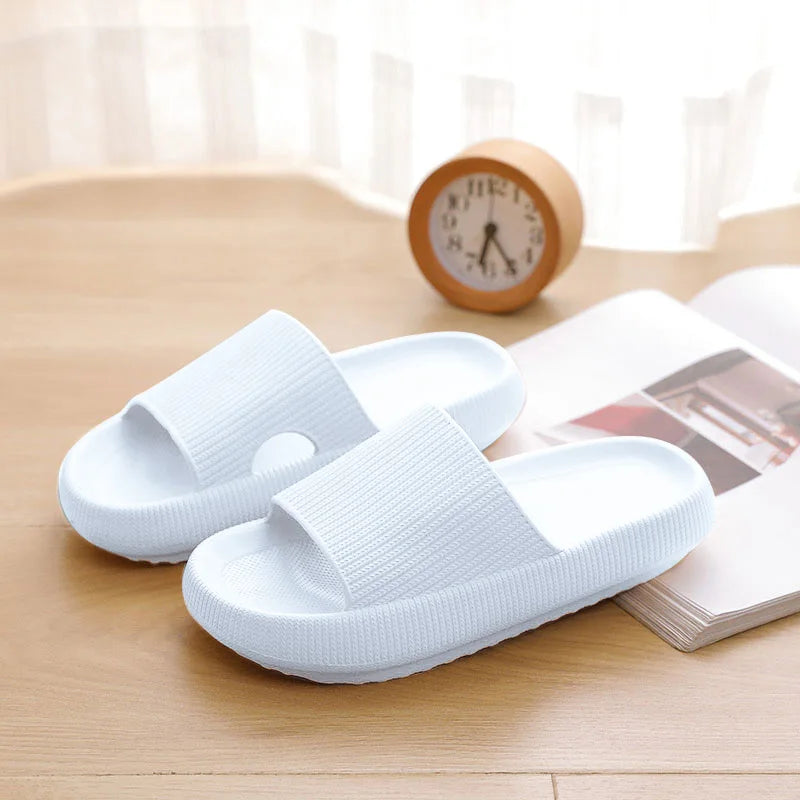 Women Thick Platform Cloud Slippers Indoor Home Eva Soft Sole Pillow Slides Sandals