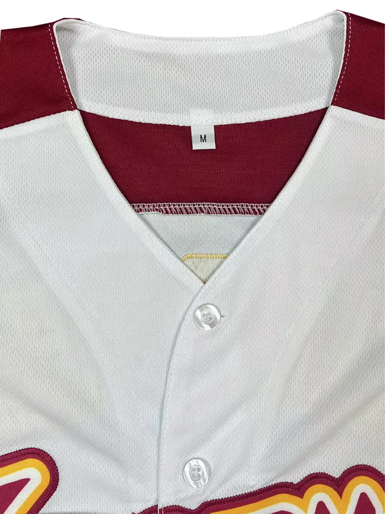 Men's Breathable Baseball Jersey V-Neck Short Sleeve "Venezuela 24" Stitched,Breathable Loose Fit Baseball Shirt for Casual Wear