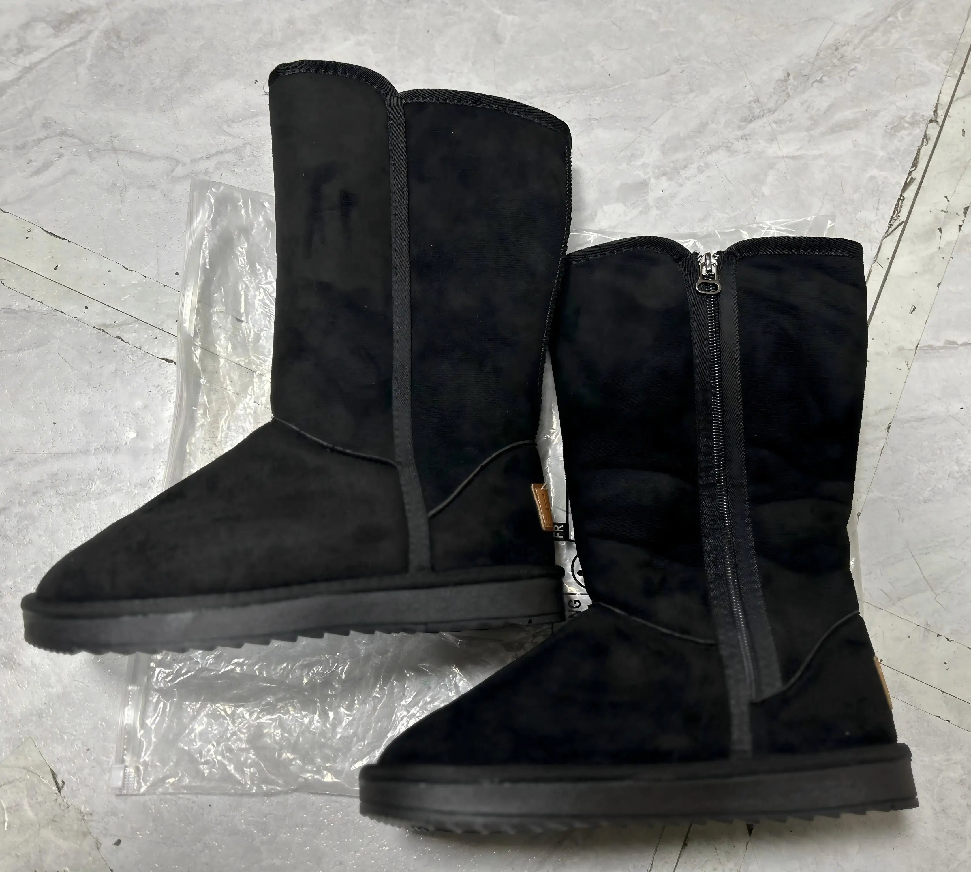 Women Classic Ladies Girls Winter Snow Boots 2024 Waterproof Warm Genuine Leather Fur Australia Plus Velvet Knee High  Winter