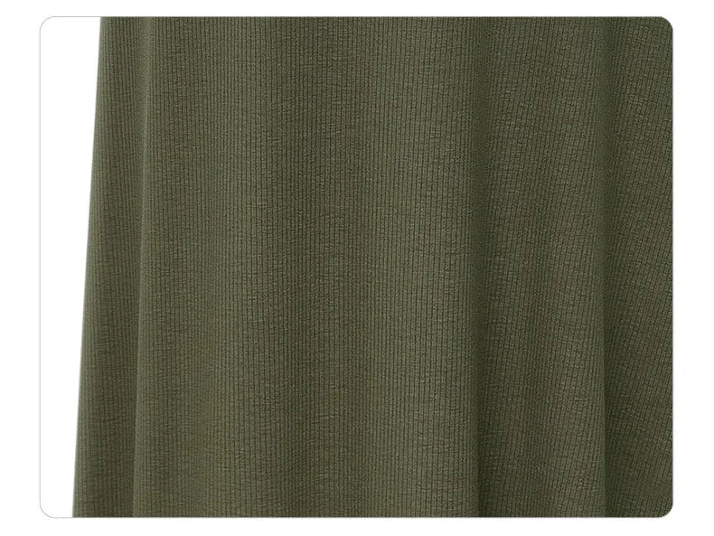 Plus Size Women's Clothing 2025 Fashion Knit Skirt Female High-waisted Long Split A-line Skirt Comforts Women Skirt