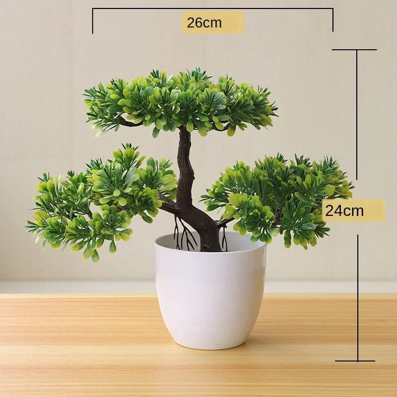 Artificial Plants Potted Bonsai