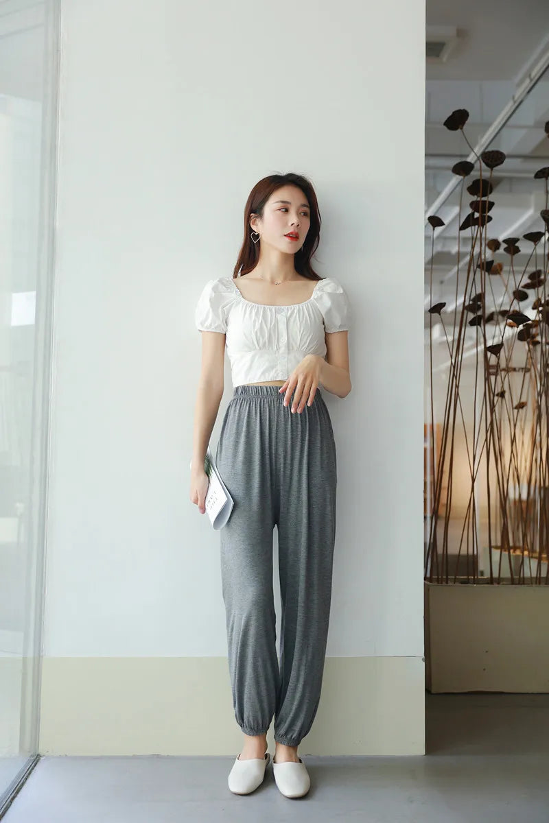 Women's Pajama Pants Autumn Modal Lounge Wear Home Pants for Women Sleepwear Home Pants Home Suit Fall Homewear Trouser